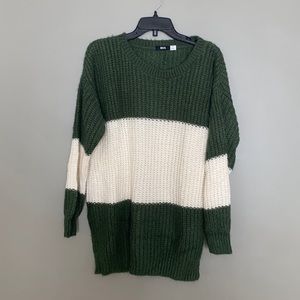 Oversized striped sweater